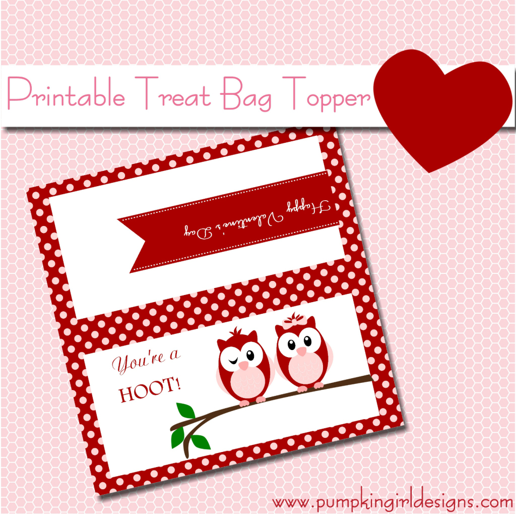 88 Free Printable Valentine Treat Bag Toppers Design Corral